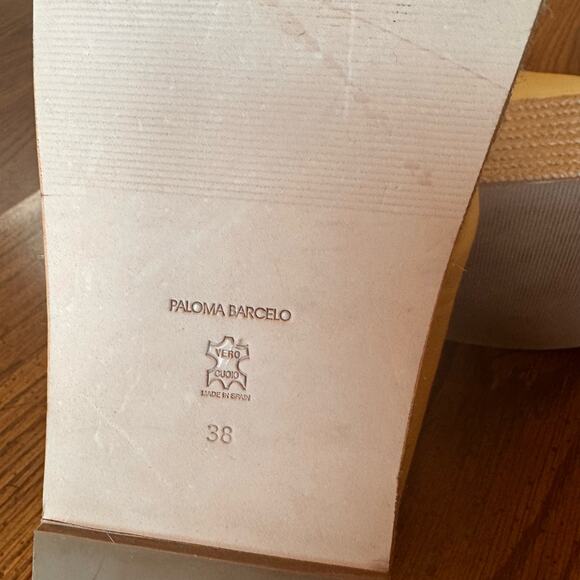 PALOMA BARCELÓ Women's Lea Slingback Platform Wedge Sandals size 38 /US 8 - Picture 9 of 13